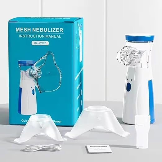 Portable Mesh Nebulizer for Kids & Adults – Silent One-Touch Operation ...